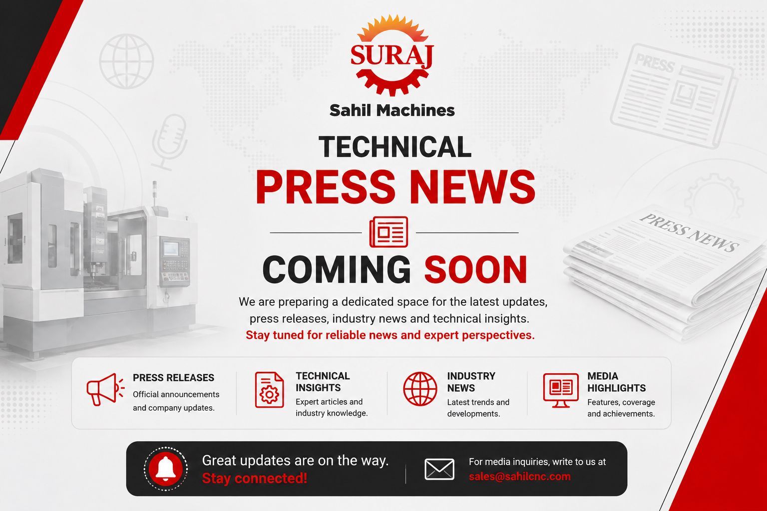 Technical Press News — Coming Soon